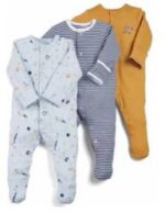 Lot de 3 grenouillères en coton – Image 3