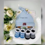 Bonnet chaussette baby favour