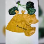 Ensemble 3pcs robe courte manche culotte et chapeau – Image 3