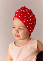 Bonnet Turban en coton pour bébé fille,
