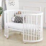 Berceau rond 6 en 1 (120/60) avec roulettes – Image 3