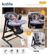 Chaise haute kidilo baby high chair