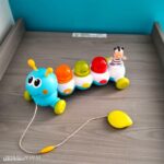 Jouet pull line caterpillane