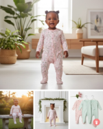 Lot de 3 grenouillères en coton