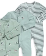 Lot de 3 grenouillères en coton – Image 4