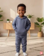 Ensemble garçon pull & jogging coton uni. Confortable et stylé pour enfant.