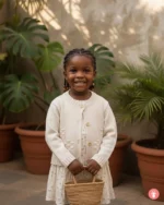 Ensemble 2 pièces fille chic & confortable Ocase Bébé Sénégal, tenue décontractée, style moderne