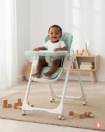 Chaise haute Kidilo évolutive pour bébé, repas et jeux, design moderne, confortable et sécurisée