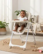 Chaise haute Kidilo évolutive pour bébé, repas et jeux, design moderne, confortable et sécurisée