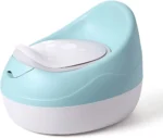Pot de chambre simple blanc pour bébé, hygiénique et pratique pour l'apprentissage de la propreté.