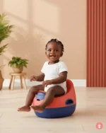 Pot de chambre simple blanc pour bébé, hygiénique et pratique pour l'apprentissage de la propreté.