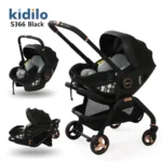 Poussette Cozy pour bébé, confortable et moderne, idéale pour promenades en ville et voyages.