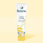 Crème de change Biolane pour bébé, soin protecteur et apaisant pour le siège.