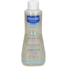 Mustela Shampoing Douceur Bébé : flacon 200ml pour cheveux fins et cuir chevelu sensible