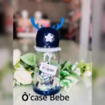Gourde Zhibo Cup bleue, sans BPA, réutilisable, pour enfants et adultes, idéale pour sport et voyage.