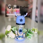 Gourde Zhibo Cup bleue, sans BPA, réutilisable, pour enfants et adultes, idéale pour sport et voyage.