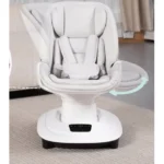 Balancelle Mastella Deluxe blanche, transat bébé confortable, berceuse électrique, jouets, musique, réglable
