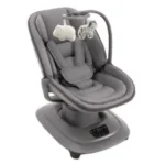 Balancelle Mastella Deluxe blanche, transat bébé confortable, berceuse électrique, jouets, musique, réglable