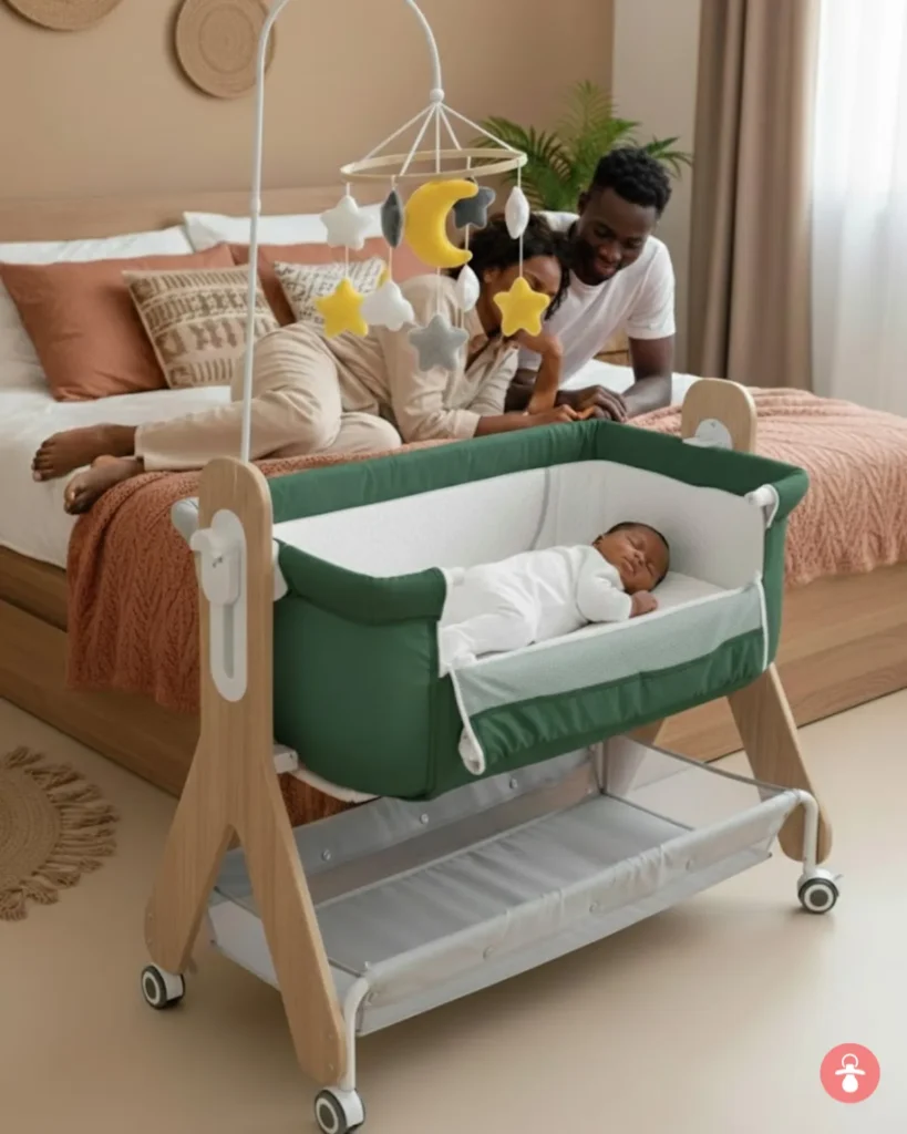 Cododo Cool Baby : lit d'appoint bébé, berceau cododo, lit parapluie, lit bébé 0-6 mois, gris