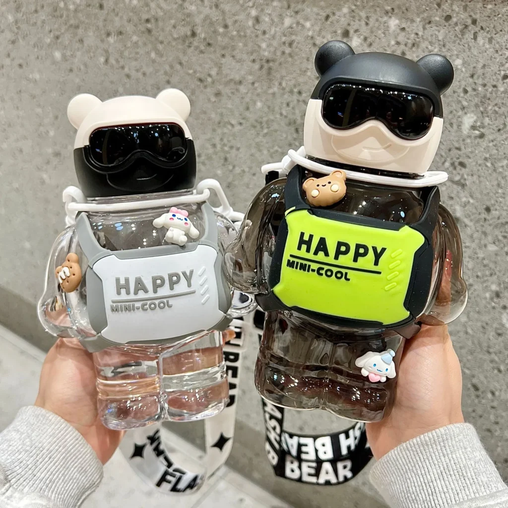 Gourde Happy Mini enfant, isotherme, sans BPA, bleue, pour bébé et tout-petit