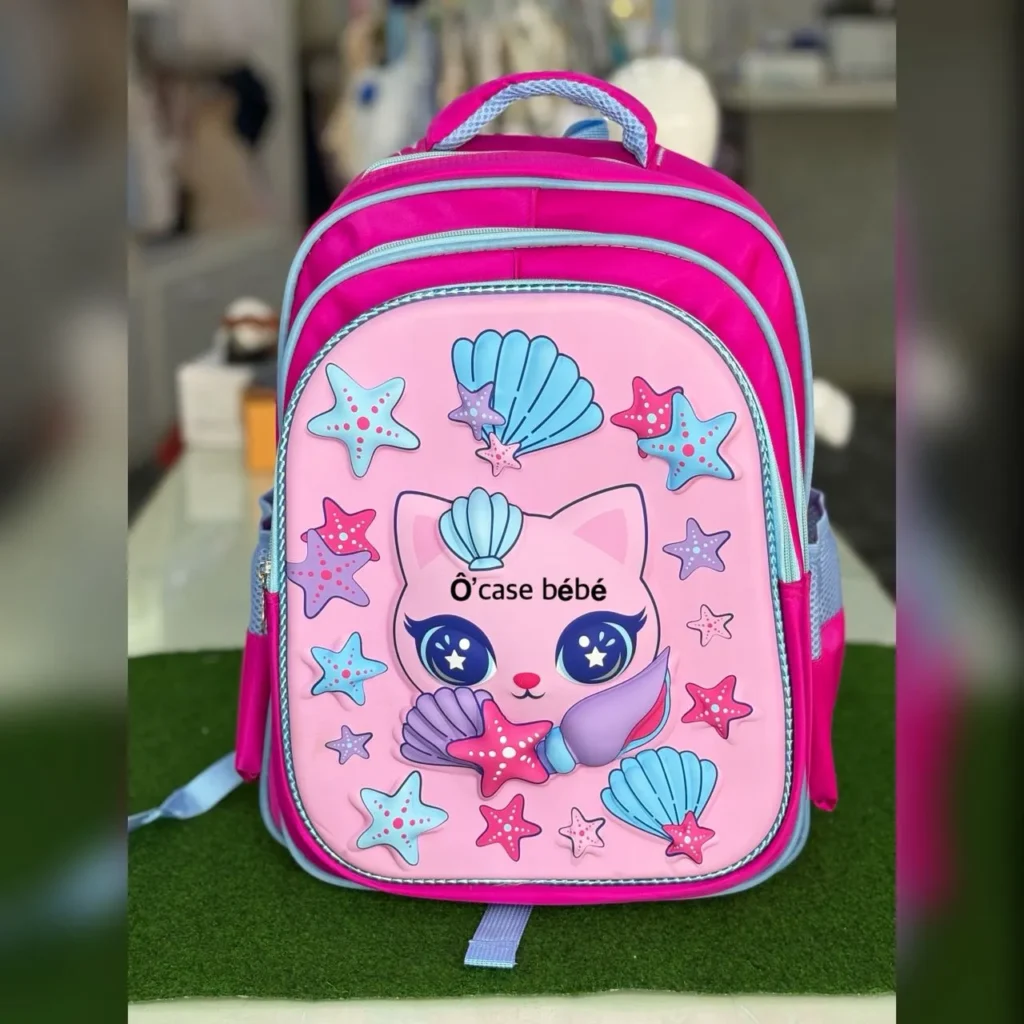 Sac à dos école enfant rose licorne, cartable primaire fille, idéal maternelle et CP