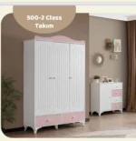 Armoire 3 battants 2 tiroirs blanche, rangement chambre enfant, meuble bébé Ocasebebe