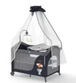 Lit parapluie cododo pliable avec moustiquaire, bébé en sécurité, confort, transport facile.