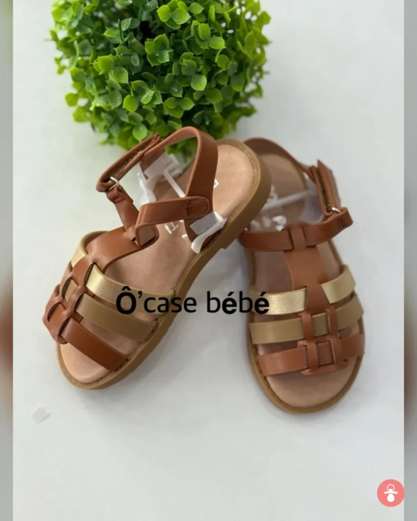 Chaussures fille O'Case Bébé élégantes, confortables, ballerines roses avec nœud, idéales pour cérémonie au Sénégal.