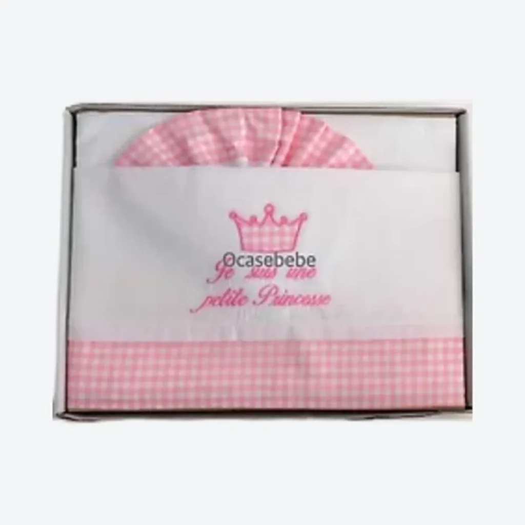 Drap berceau + housse + taie d'oreiller