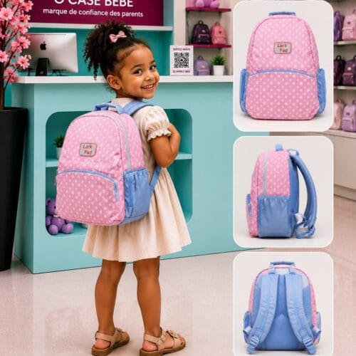Sac à dos lark pad rose bleu
