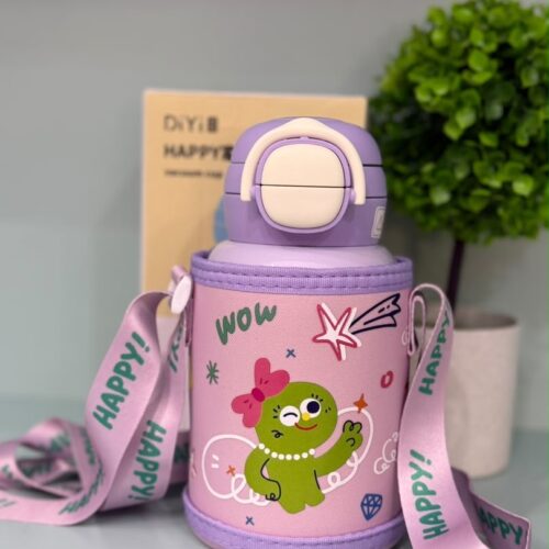 Gourde dinosaure violette enfant — école
