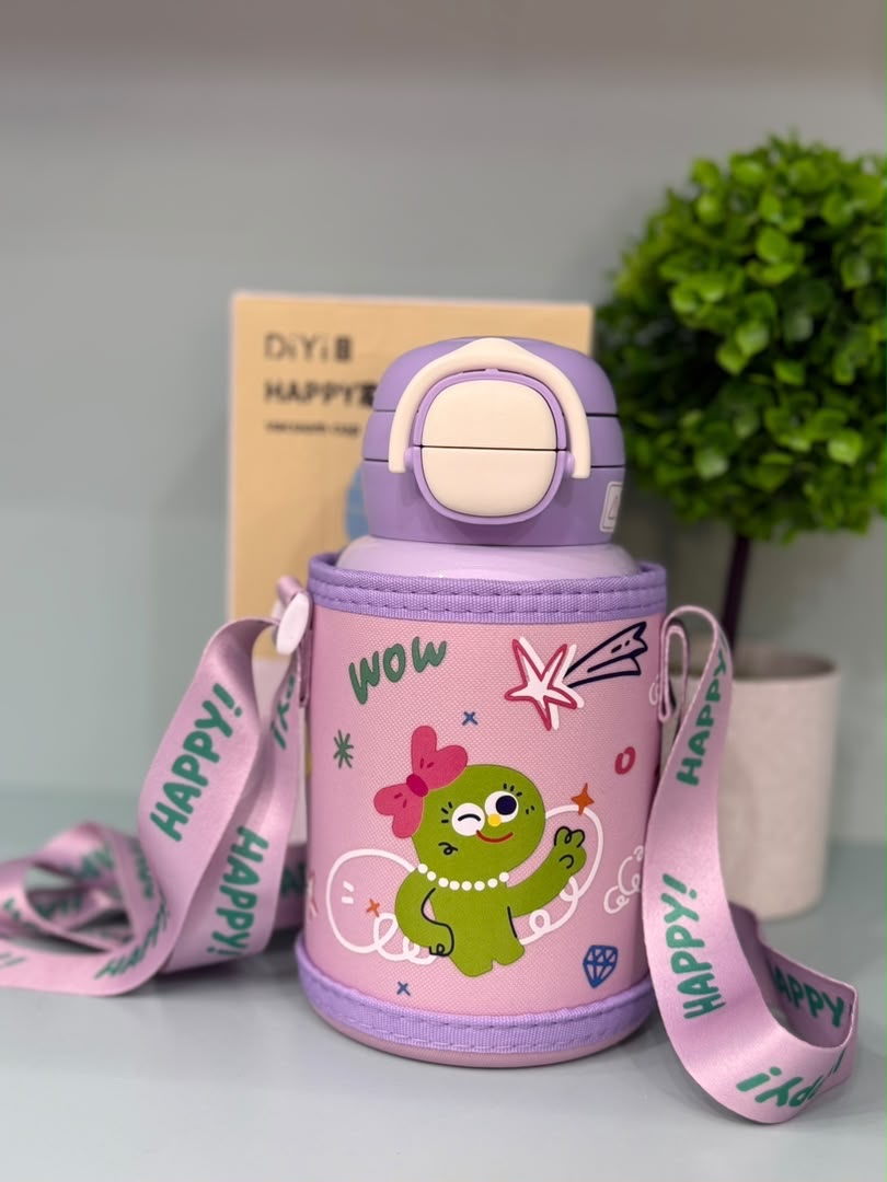 Gourde dinosaure violette enfant — école