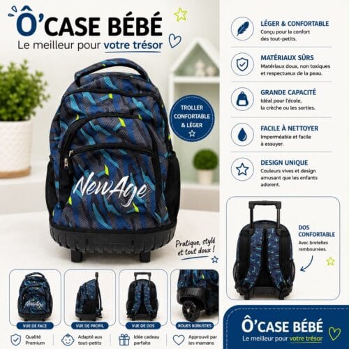 Sac à dos à roulettes enfant — primaire