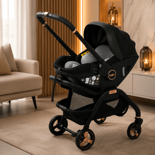 Poussette et siège auto pour bébé