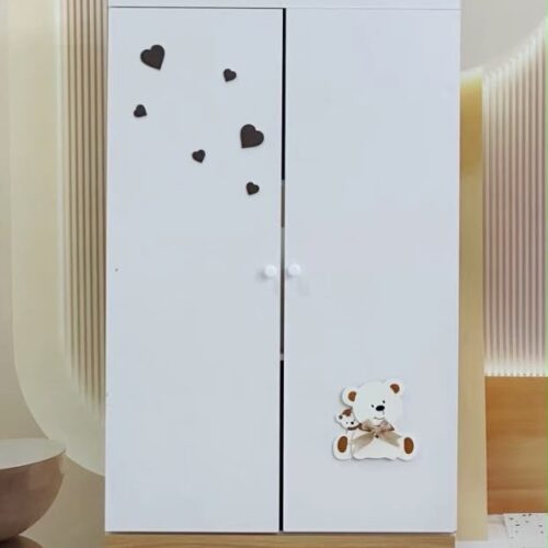 Armoire Enfant 2 battants avec Tringle