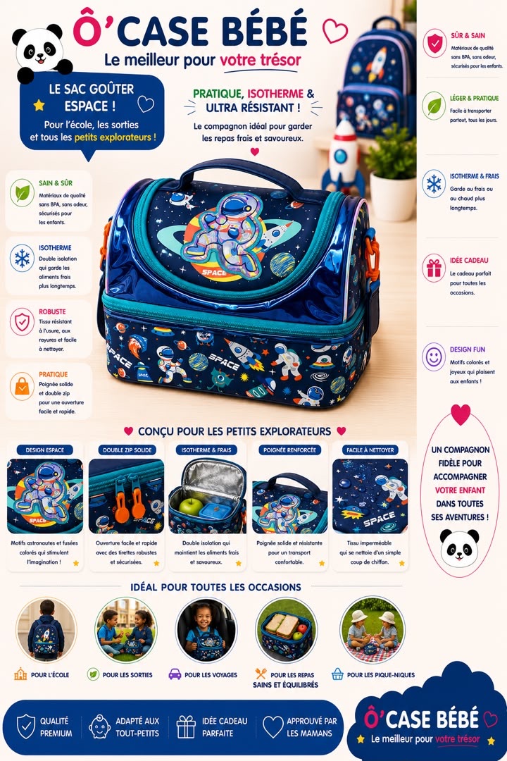 Sac goûter Espace