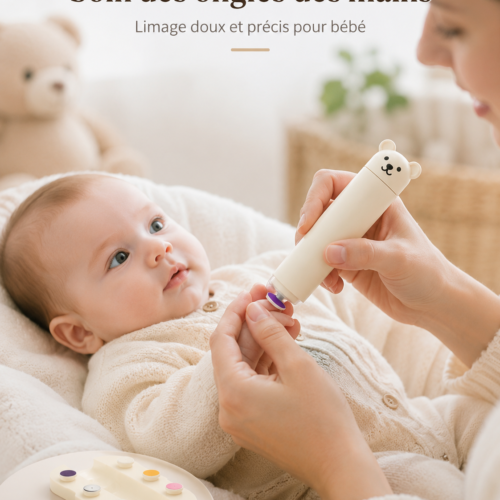 Lime à ongles électrique pour bébé – Douce, pratique et sécurisée