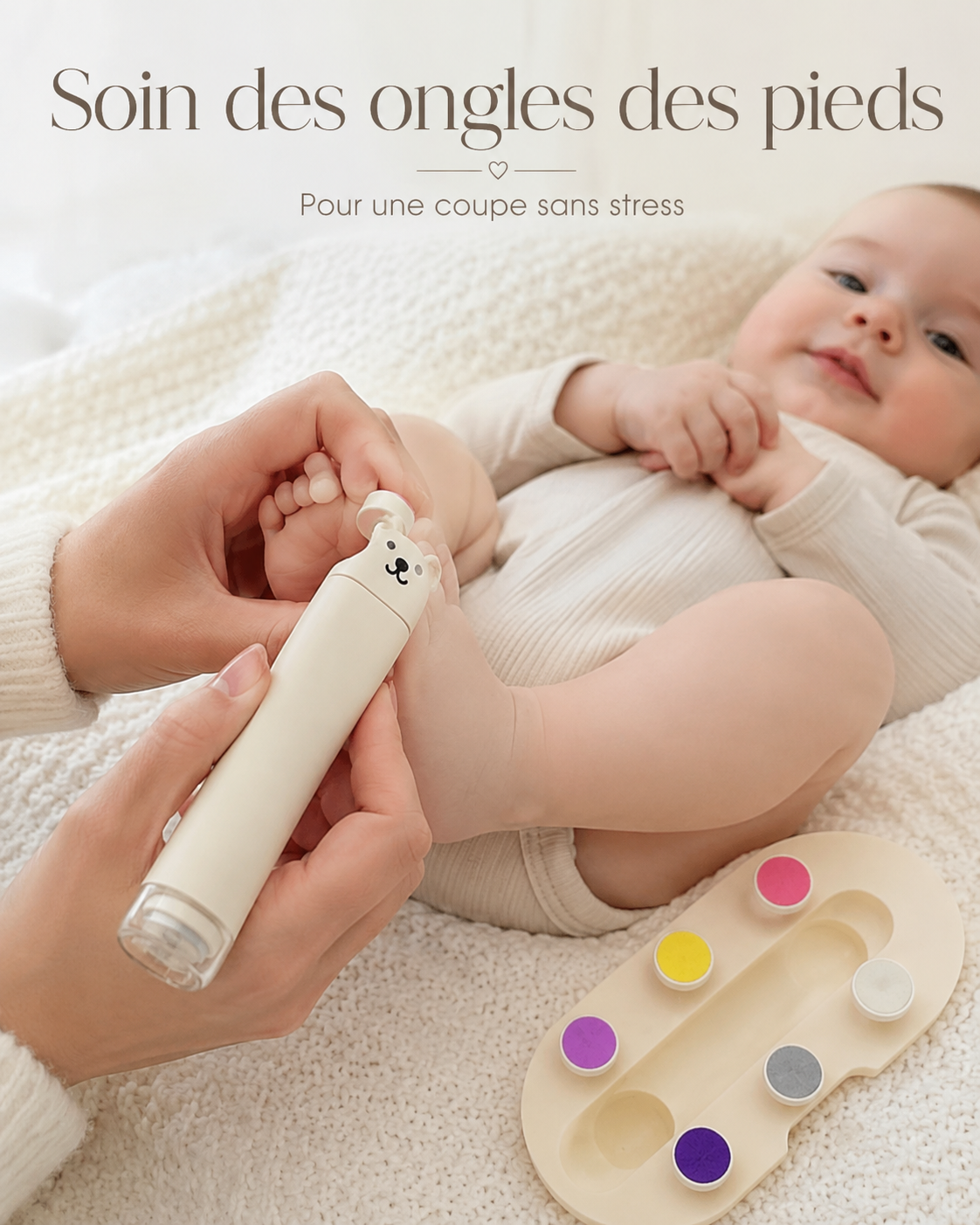Lime à ongles électrique pour bébé – Douce, pratique et sécurisée – Image 4
