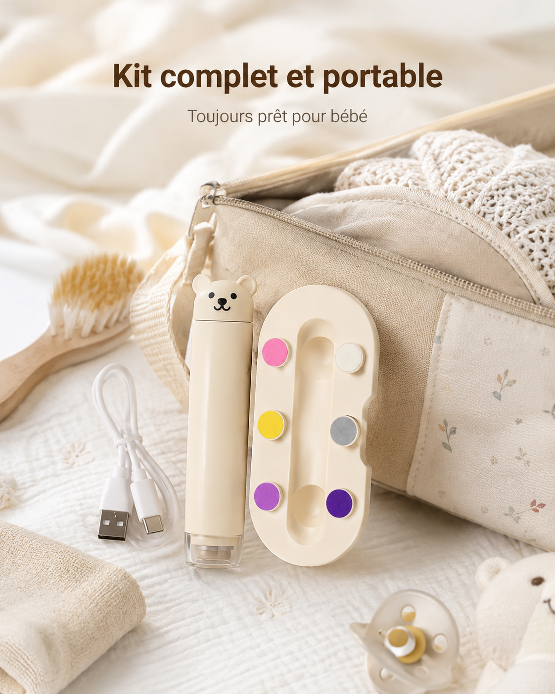 Lime à ongles électrique pour bébé – Douce, pratique et sécurisée – Image 3