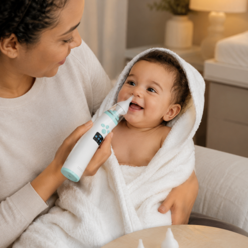 Mouche-bébé électrique rechargeable – Aspirateur nasal pour bébé