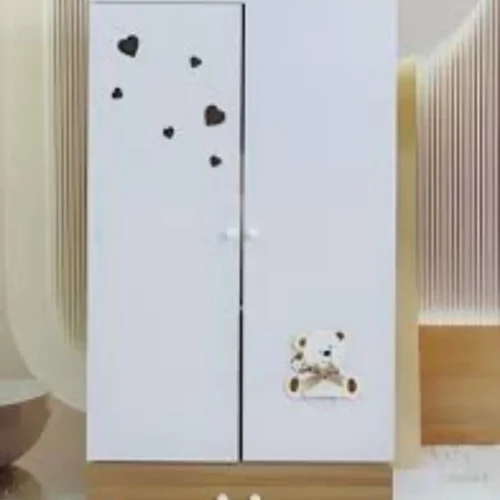 Armoire enfant 2 battants avec tringle - rangement chambre bébé