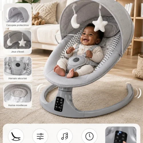 Balancelle bébé avec vibrations - Confort et détente