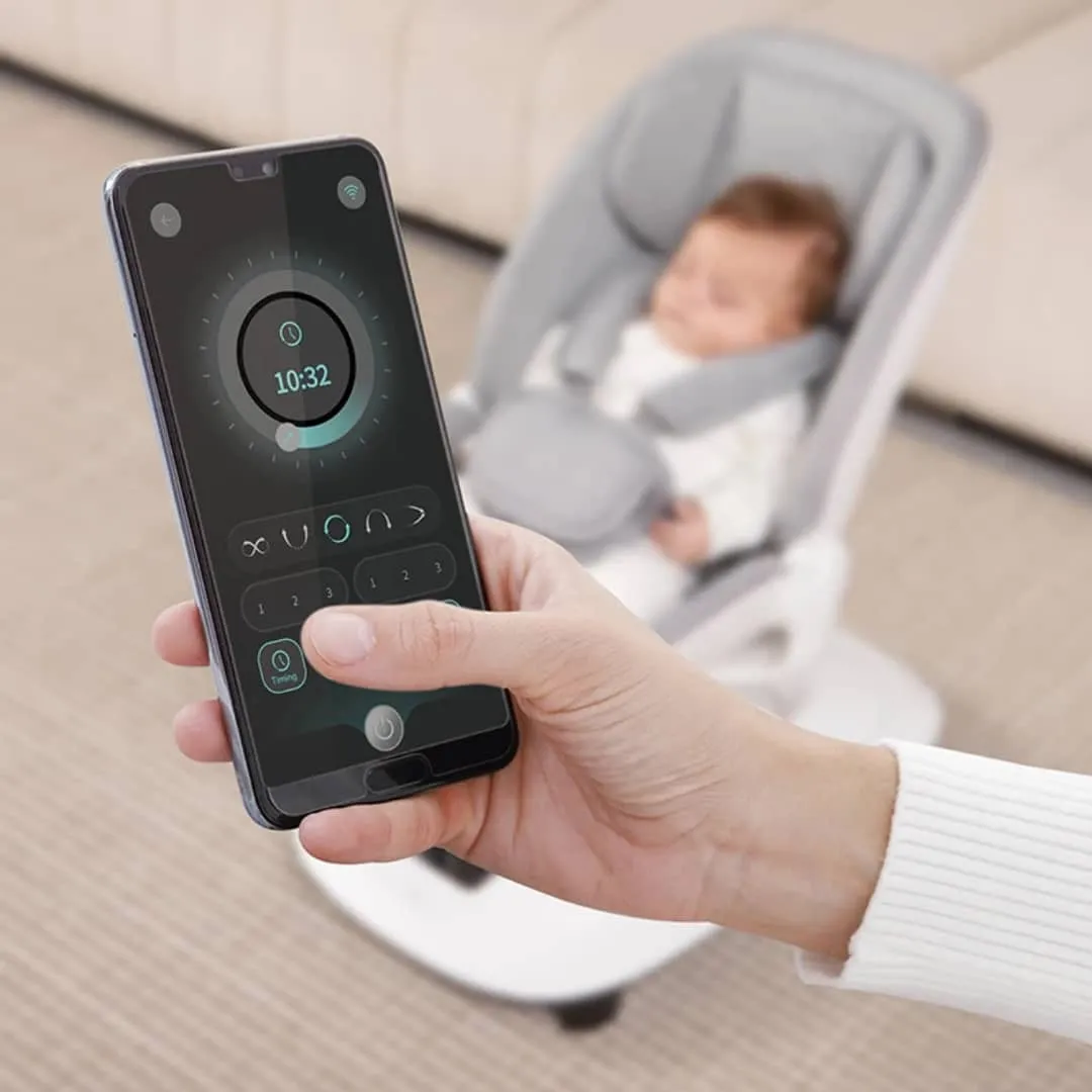 Balancelle bébé rotation 360° multi-mouvement - Confort premium