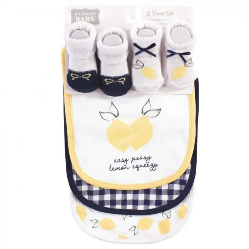 Bavoir bébé coton doux style chaussette - Absorption optimale