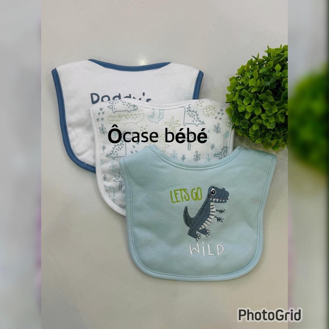 Bavoirs lot de 3 pièces - Protection pratique pour bébé