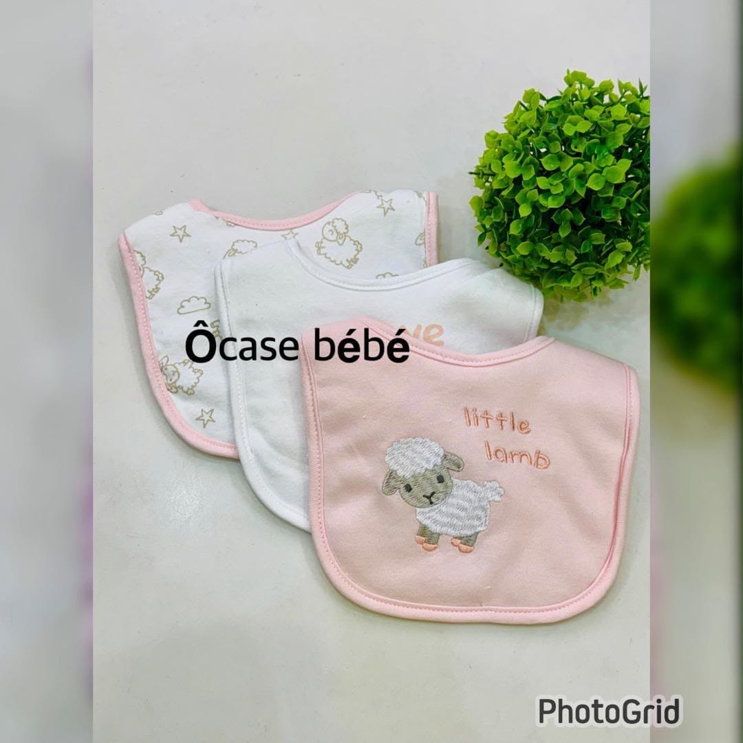 Bavoirs lot de 3 pièces - Protection pratique pour bébé