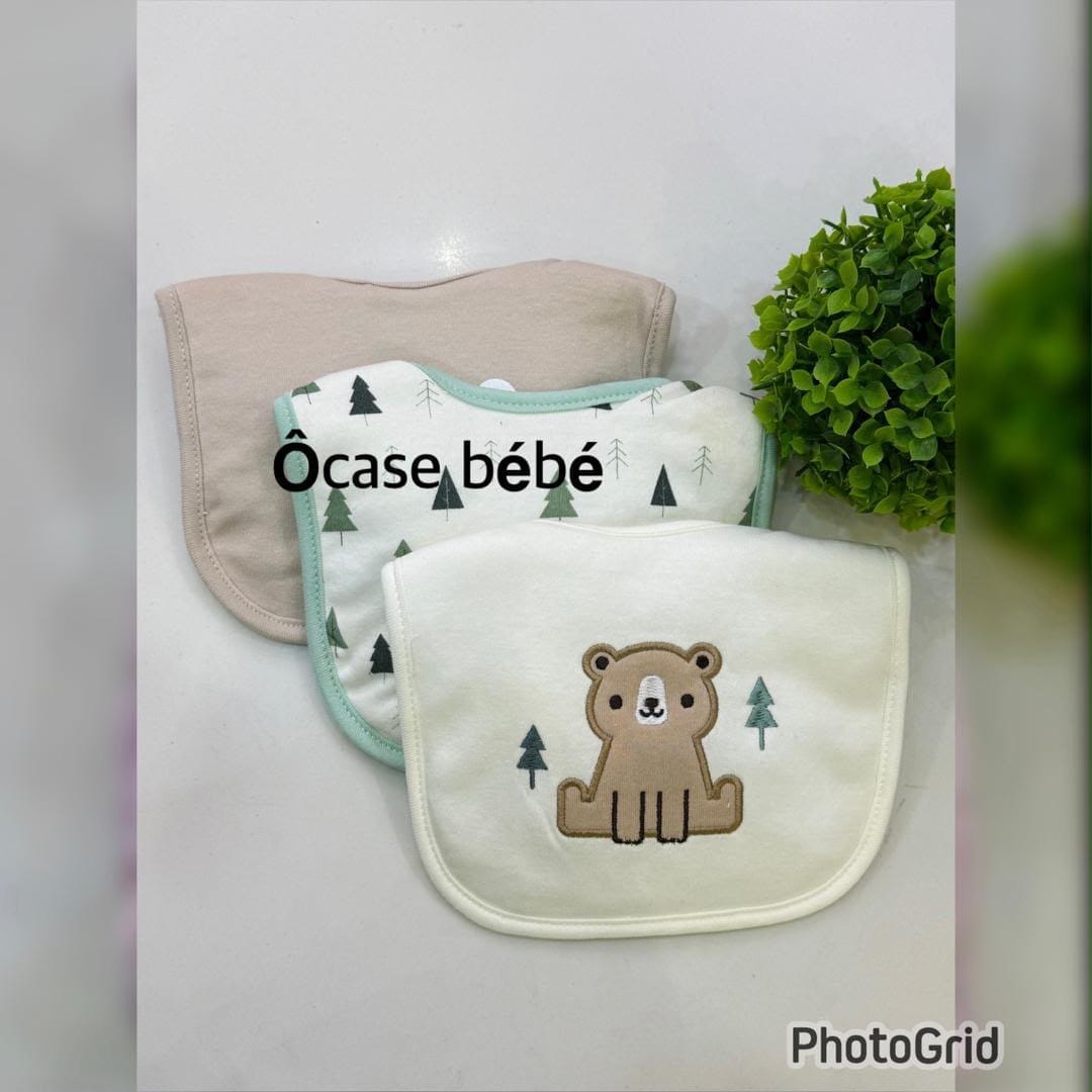Bavoirs lot de 3 pièces - Protection pratique pour bébé