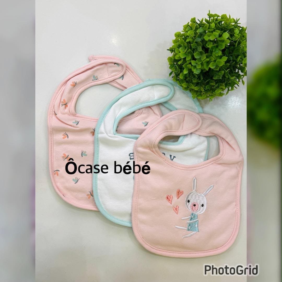 Bavoirs lot de 3 pièces - Protection pratique pour bébé
