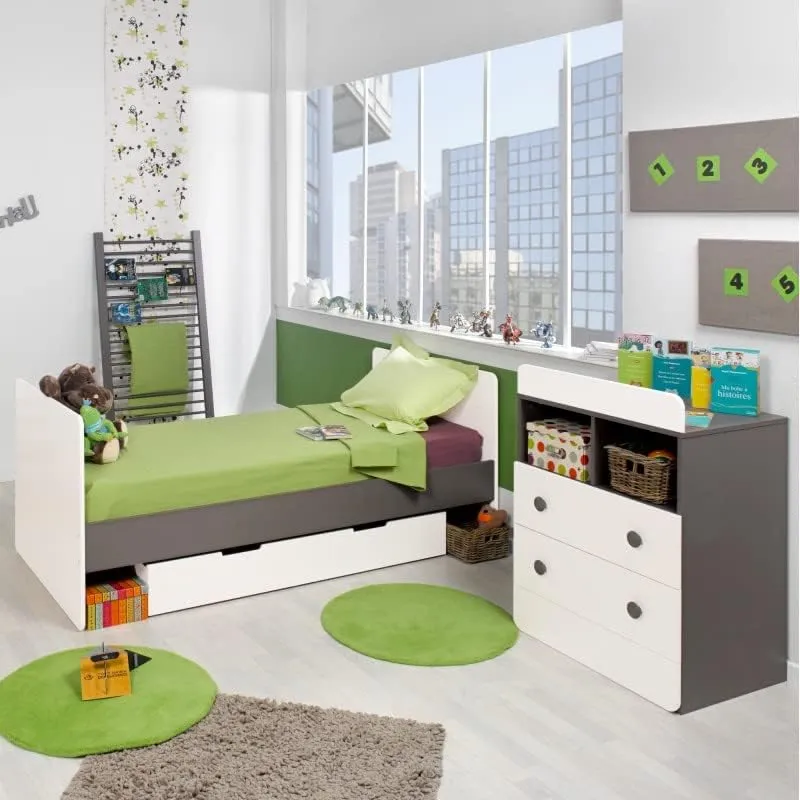 Berceau évolutif en bois avec table à langer intégrée