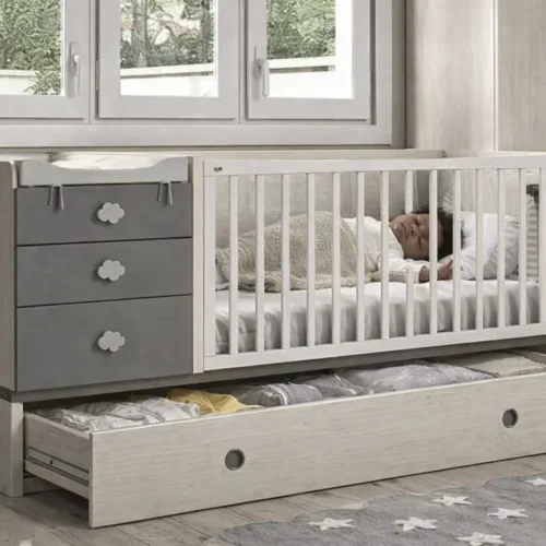 Berceau évolutif en bois - Design moderne